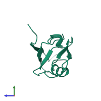 Tyrosine-protein phosphatase non-receptor type 13 in PDB entry 3pdz, assembly 1, side view.