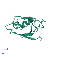 Tyrosine-protein phosphatase non-receptor type 13 in PDB entry 3pdz, assembly 1, top view.