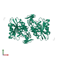 Serine aminopeptidase S33 domain-containing protein in PDB entry 3pfc, assembly 1, front view.