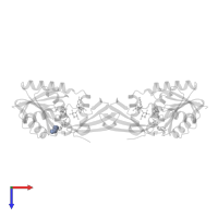 1,2-ETHANEDIOL in PDB entry 3pfh, assembly 1, top view.