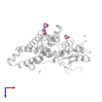 1,2-ETHANEDIOL in PDB entry 3pfv, assembly 1, top view.