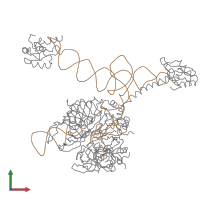 Hetero undecameric assembly 1 of PDB entry 3pgw coloured by chemically distinct molecules, front view.