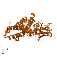 E3 ubiquitin-protein ligase CBL in PDB entry 3plf, assembly 2, top view.