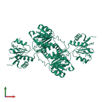 Glyoxylate/hydroxypyruvate reductase A in PDB entry 3pp8, assembly 1, front view.