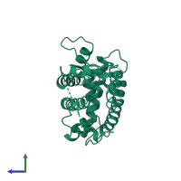 Peroxisome proliferator-activated receptor gamma in PDB entry 3prg, assembly 1, side view.