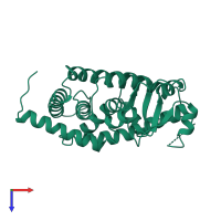 Peroxisome proliferator-activated receptor gamma in PDB entry 3prg, assembly 1, top view.