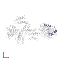 Guanine nucleotide-binding protein G(I)/G(S)/G(O) subunit gamma-2 in PDB entry 3psc, assembly 1, front view.