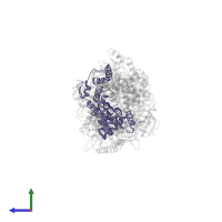 Maltose/maltodextrin transport system permease protein MalG in PDB entry 3puw, assembly 1, side view.