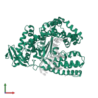 DNA polymerase I, thermostable in PDB entry 3py8, assembly 1, front view.