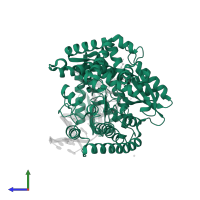DNA polymerase I, thermostable in PDB entry 3py8, assembly 1, side view.