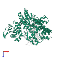 DNA polymerase I, thermostable in PDB entry 3py8, assembly 1, top view.