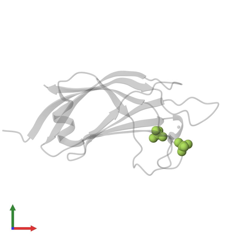<div class='caption-body'>PDB entry 3pyc contains 2 copies of SULFATE ION in assembly 1. This small molecule is highlighted and viewed from the front.</div>