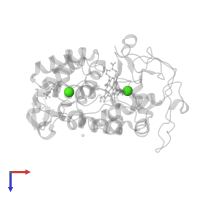 CALCIUM ION in PDB entry 3q3u, assembly 1, top view.