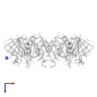 SODIUM ION in PDB entry 3q4l, assembly 1, top view.