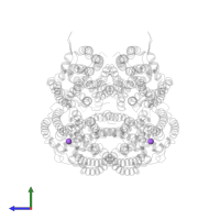 SODIUM ION in PDB entry 3qb5, assembly 1, side view.