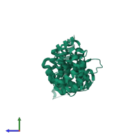 Adenomatous polyposis coli protein in PDB entry 3qhe, assembly 1, side view.