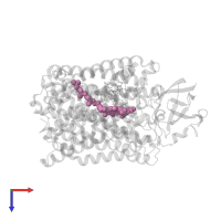 HEME-AS in PDB entry 3qjv, assembly 1, top view.