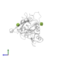 2-acetamido-2-deoxy-beta-D-glucopyranose in PDB entry 3qnt, assembly 1, side view.