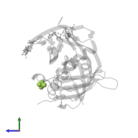 SULFATE ION in PDB entry 3qrp, assembly 1, side view.