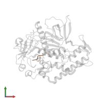 inhibitory peptide CRGC in PDB entry 3qw8, assembly 1, front view.