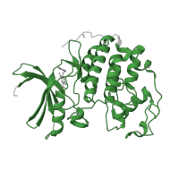 The deposited structure of PDB entry 3r1q contains 1 copy of Pfam domain PF00069 (Protein kinase domain) in Cyclin-dependent kinase 2. Showing 1 copy in chain A.