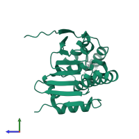 Heat shock protein HSP 90-alpha in PDB entry 3r4m, assembly 1, side view.