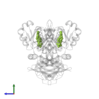 ADENOSINE-5'-TRIPHOSPHATE in PDB entry 3r5f, assembly 1, side view.