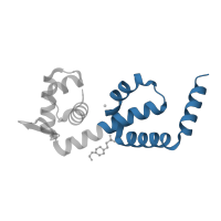 The deposited structure of PDB entry 3r60 contains 2 copies of CATH domain 1.10.60.10 (Diphtheria Toxin Repressor; domain 2) in HTH-type transcriptional regulator MntR. Showing 1 copy in chain A.
