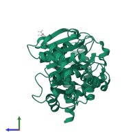 Anthranilate phosphoribosyltransferase in PDB entry 3r6c, assembly 2, side view.