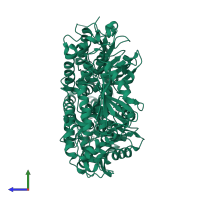 Carnitinyl-CoA dehydratase in PDB entry 3r9s, assembly 1, side view.