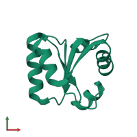 PDB entry 3ra6 coloured by chain, front view.