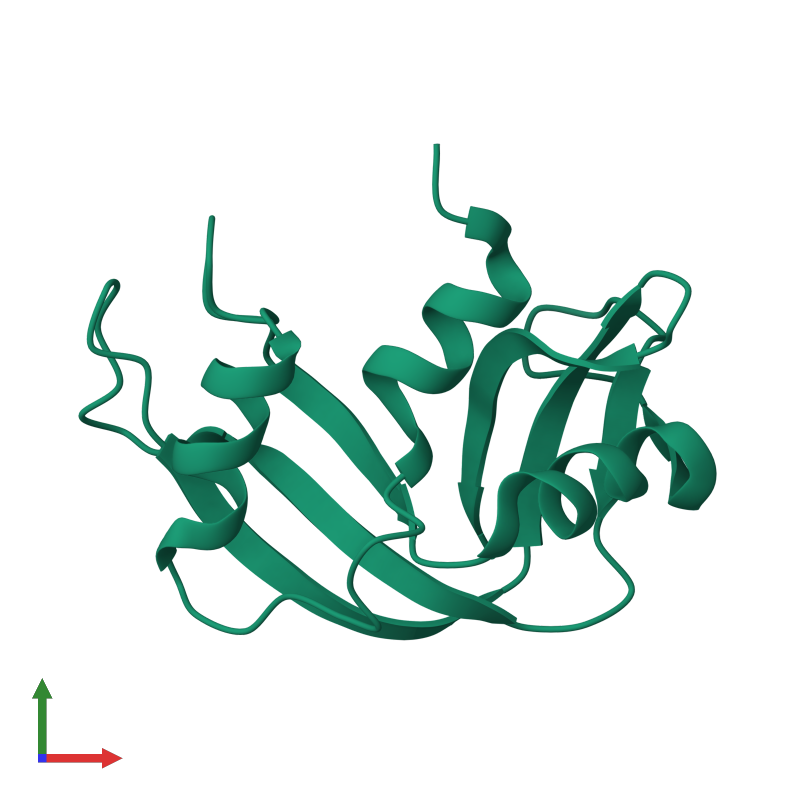 <div class='caption-body'>Monomeric assembly 1 of PDB entry <span class='highlight'>3rat</span> coloured by chemically distinct molecules, front view. This structure contains: <ul class='image_legend_ul'><li class='image_legend_li'>1 copy of <span class='highlight'>Ribonuclease pancreatic</span>.</li></ul></div>