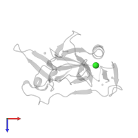 CHLORIDE ION in PDB entry 3ray, assembly 1, top view.