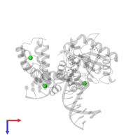 CHLORIDE ION in PDB entry 3rh6, assembly 1, top view.