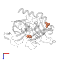 GLYCEROL in PDB entry 3rm2, assembly 1, top view.