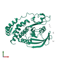 Tyrosine-protein phosphatase 10D in PDB entry 3s3e, assembly 2, front view.