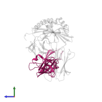 T-cell surface glycoprotein CD4 in PDB entry 3s5l, assembly 1, side view.