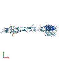 PDB entry 3s6x coloured by chain, front view.