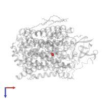 PEROXIDE ION in PDB entry 3s8g, assembly 1, top view.