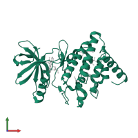 LIM domain kinase 1 in PDB entry 3s95, assembly 2, front view.