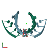 PDB entry 3sd8 coloured by chain, front view.