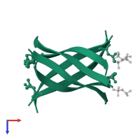 Alpha-crystallin B chain in PDB entry 3sgm, assembly 1, top view.