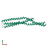 PDB entry 3sog coloured by chain, front view.