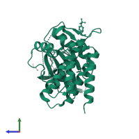 Tyrosine-protein kinase SYK in PDB entry 3srv, assembly 1, side view.