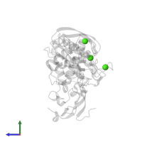 CALCIUM ION in PDB entry 3ssb, assembly 2, side view.