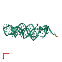 PDB entry 3suy coloured by chain, top view.