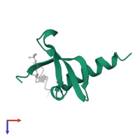 M-phase phosphoprotein 8 in PDB entry 3svm, assembly 1, top view.