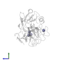 ZINC ION in PDB entry 3sw9, assembly 1, side view.