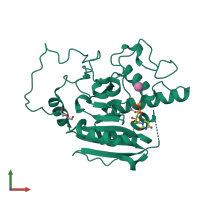 PDB entry 3sx8 coloured by chain, front view.