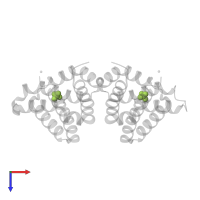 SULFATE ION in PDB entry 3sxk, assembly 1, top view.